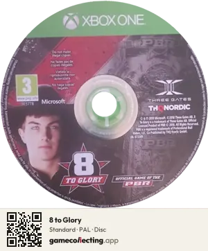 8 to Glory Xbox One, PAL disc
