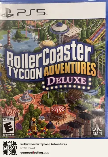 RollerCoaster Tycoon Adventures PlayStation 5, NTSC box front
