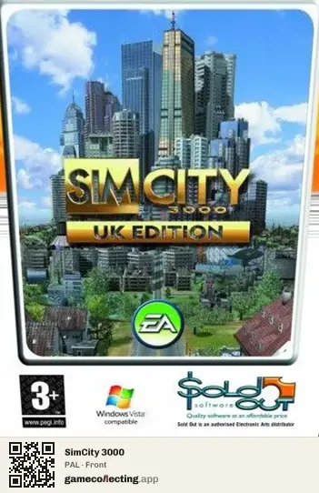 SimCity 3000 Computer, PAL box front