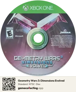Geometry Wars 3: Dimensions Evolved Xbox One, NTSC disc
