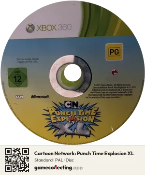 Cartoon Network: Punch Time Explosion XL Xbox 360, PAL disc