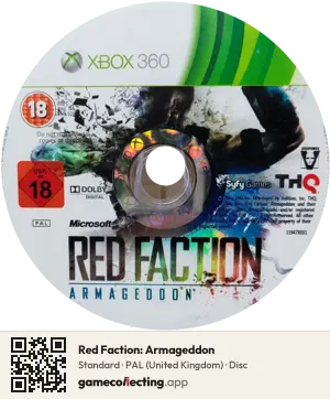 Red Faction: Armageddon Xbox 360, PAL disc
