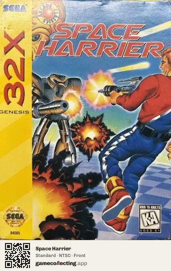 Space Harrier Sega 32X, NTSC box front
