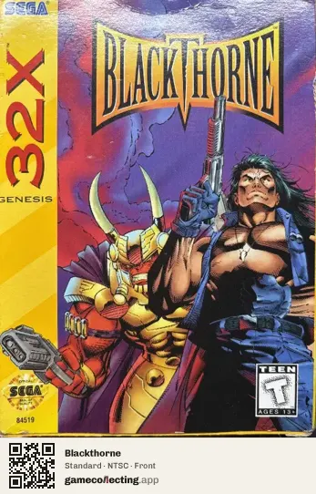 Blackthorne Sega 32X, NTSC box front