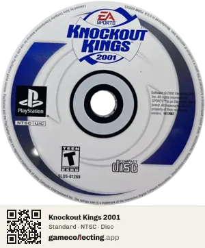 Knockout Kings 2001 PlayStation, NTSC disc