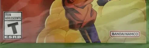 Dragon Ball Z: Kakarot, the ESRB box on its front
