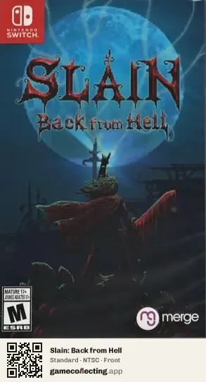 Slain: Back from Hell Nintendo Switch, NTSC box front