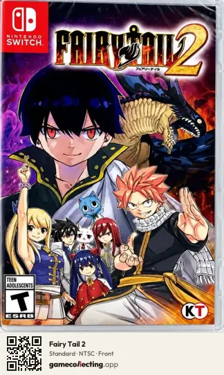 Fairy Tail 2 Nintendo Switch, NTSC box front