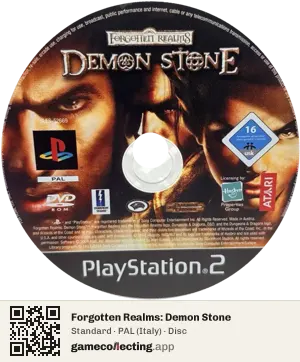 Forgotten Realms: Demon Stone PlayStation 2, PAL disc