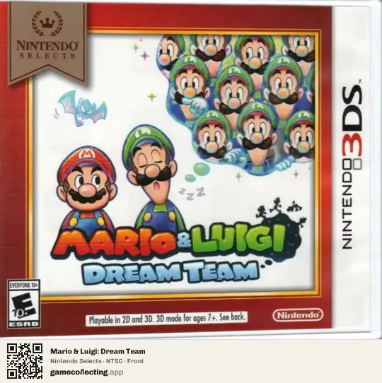 Mario & Luigi: Dream Team Nintendo 3DS, NTSC box front