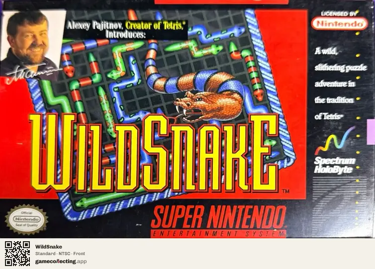 WildSnake Super Nintendo Entertainment System, NTSC box front