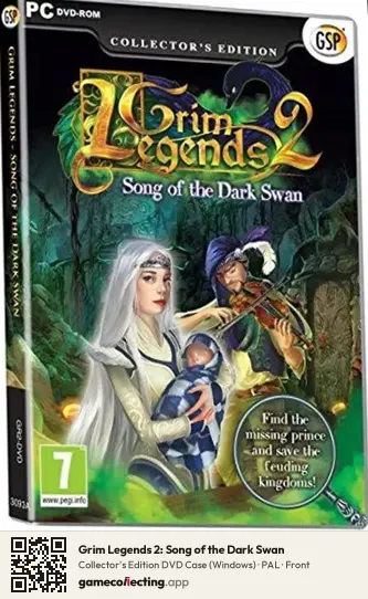 Grim Legends 2: Song of the Dark Swan Computer, PAL box front