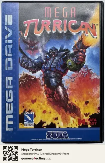 Mega Turrican Sega Mega Drive / Genesis, United Kingdom box front