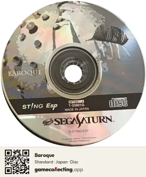 Baroque Sega Saturn, Japan disc