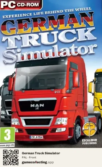 German Truck Simulator Computer, PAL box front