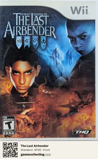 The Last Airbender Nintendo Wii, NTSC box front