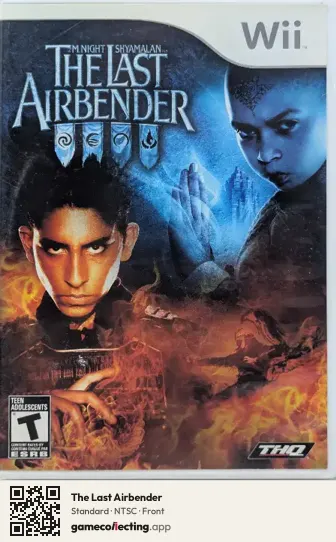 The Last Airbender Nintendo Wii, NTSC box front