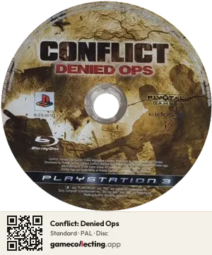 Conflict: Denied Ops PlayStation 3, PAL disc