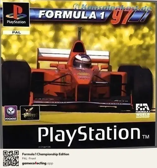 Formula 1 Championship Edition PlayStation, PAL box front