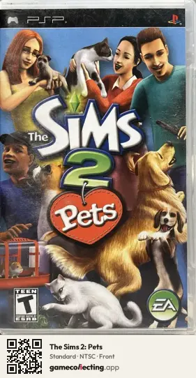 The Sims 2: Pets PlayStation Portable, NTSC box front