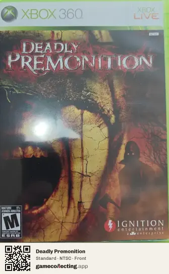 Deadly Premonition Xbox 360, NTSC box front
