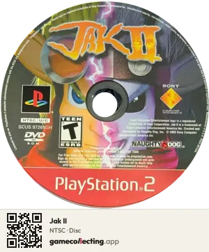Jak II PlayStation 2, NTSC disc