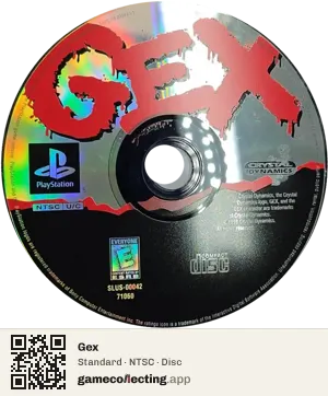 Gex PlayStation, NTSC disc