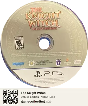 The Knight Witch PlayStation 5, NTSC disc