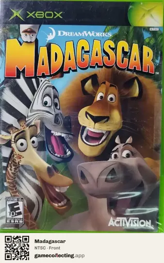 Madagascar Xbox, NTSC box front