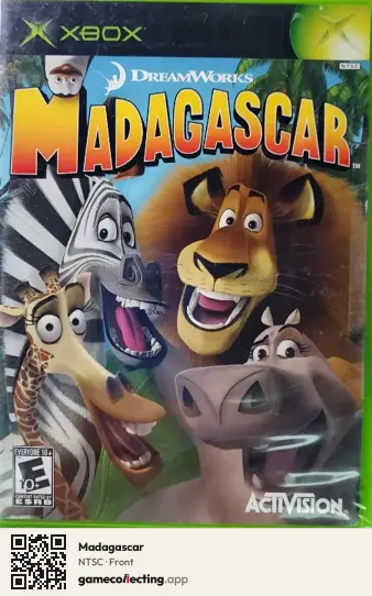 Madagascar Xbox, NTSC box front