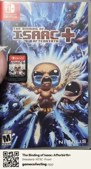 The Binding of Isaac: Afterbirth+ Nintendo Switch, NTSC box front
