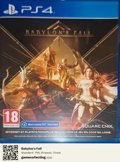 Babylon's Fall PlayStation 4, France box front