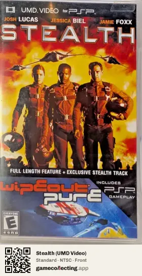 Stealth (UMD Video) PlayStation Portable, NTSC box front