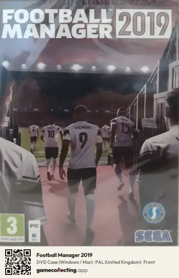 Football Manager 2019 Computer, United Kingdom box front