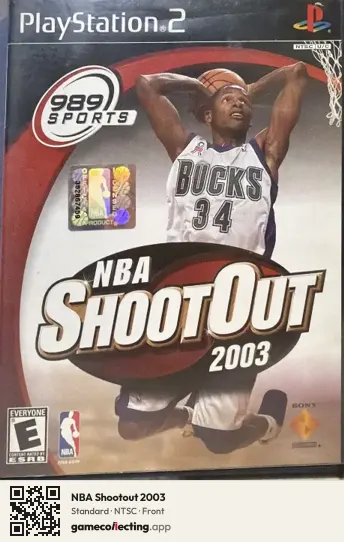 NBA Shootout 2003 PlayStation 2, NTSC box front