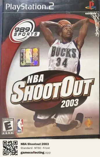 NBA Shootout 2003 PlayStation 2, NTSC box front