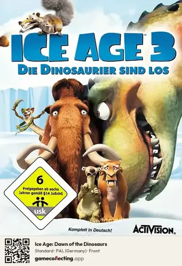 Ice Age: Dawn of the Dinosaurs PlayStation 3, Germany box front