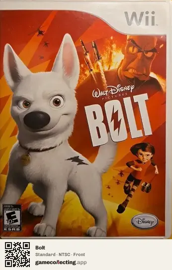Bolt Nintendo Wii, NTSC box front
