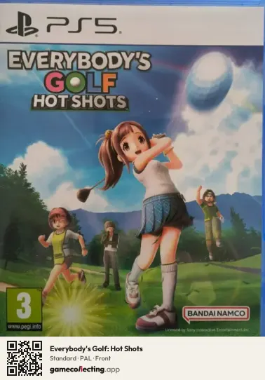 Everybody's Golf: Hot Shots PlayStation 5, PAL box front
