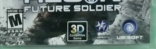 Tom Clancy's Ghost Recon: Future Soldier, the ESRB box on its front