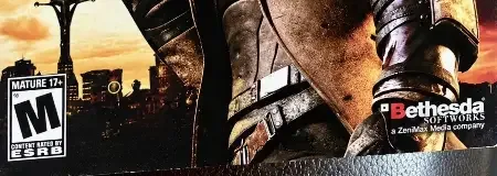 Fallout: New Vegas, the ESRB box on its front