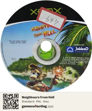 Neighbours from Hell Xbox, PAL disc