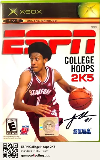 ESPN College Hoops 2K5 Xbox, NTSC box front