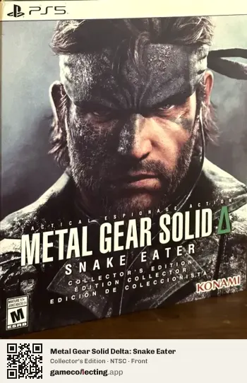 Metal Gear Solid Delta: Snake Eater PlayStation 5, NTSC box front
