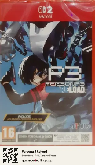 Persona 3 Reload Nintendo Switch 2, Italy box front