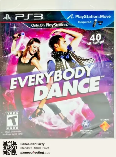 DanceStar Party PlayStation 3, NTSC box front