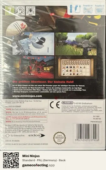 Mini Ninjas Nintendo Wii, Germany box back