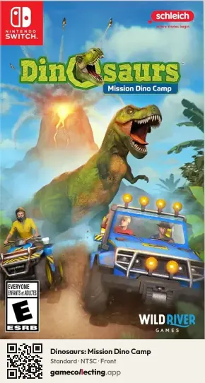 Dinosaurs: Mission Dino Camp Nintendo Switch, NTSC box front