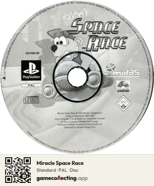 Miracle Space Race PlayStation, PAL disc