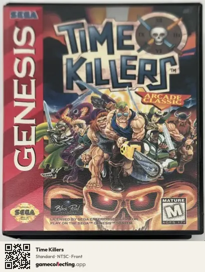 Time Killers Sega Mega Drive / Genesis, NTSC box front